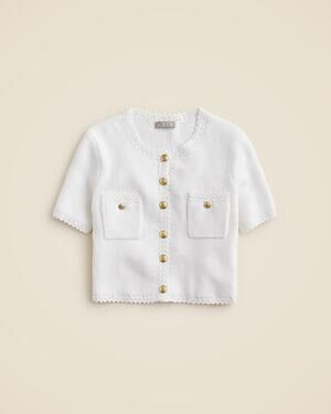 J.Crew Short Sleeve Sweater Lady Jacket - M